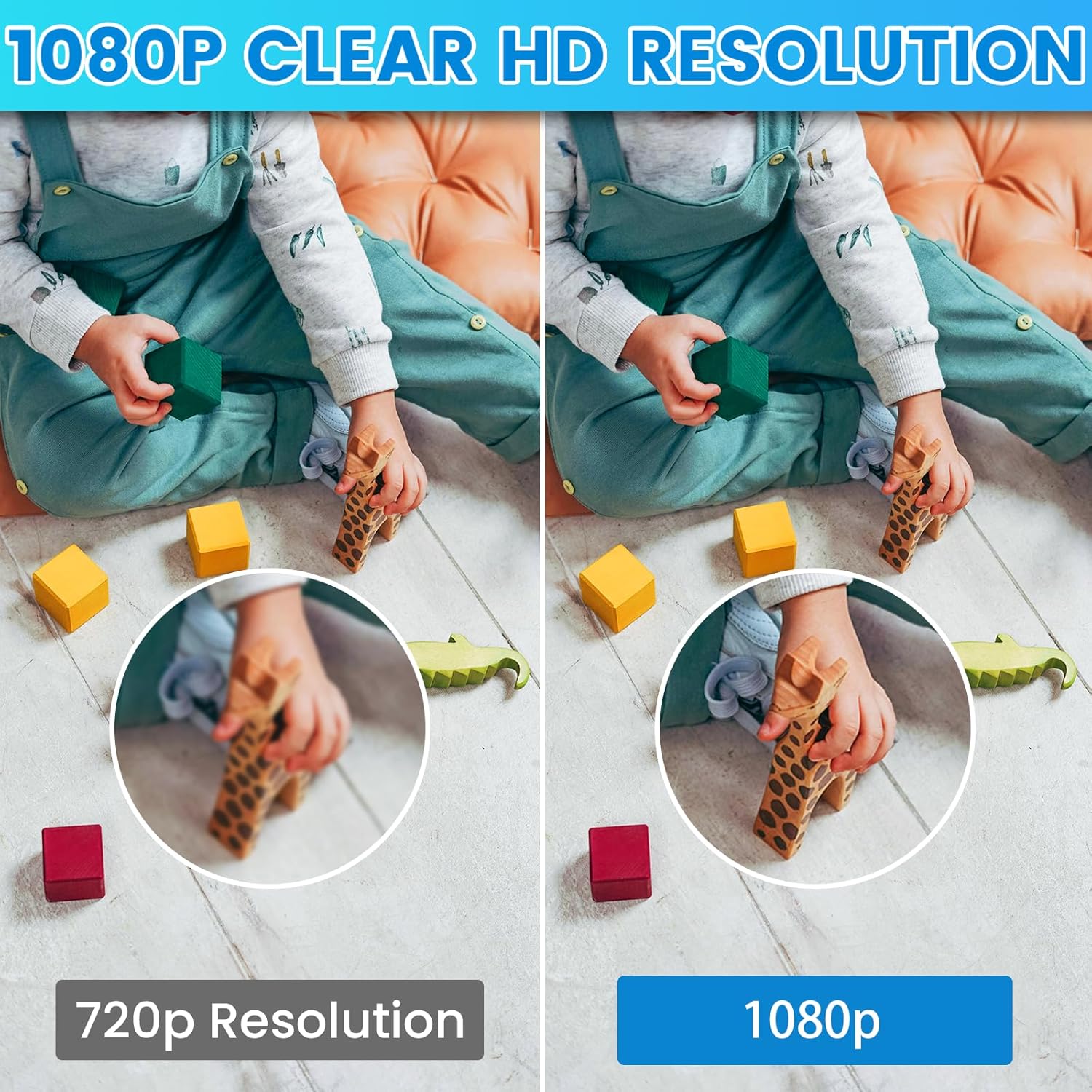Comparison of 720p and 1080p video resolution