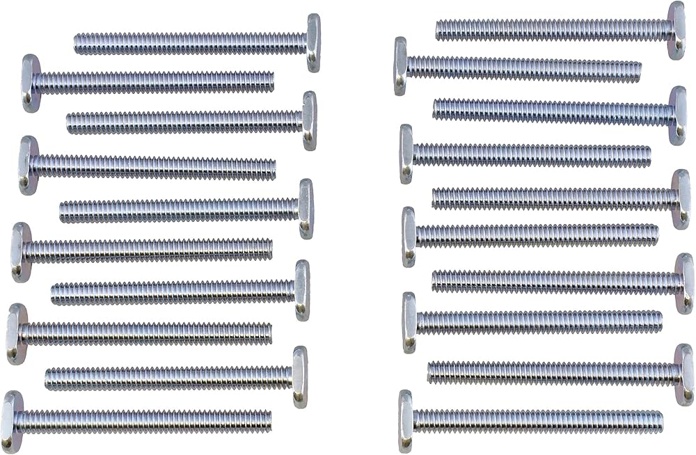 N汰 DCT Tee Bolt Set – 20 Pack 2-1/2in T Bolts for Woodworking, T