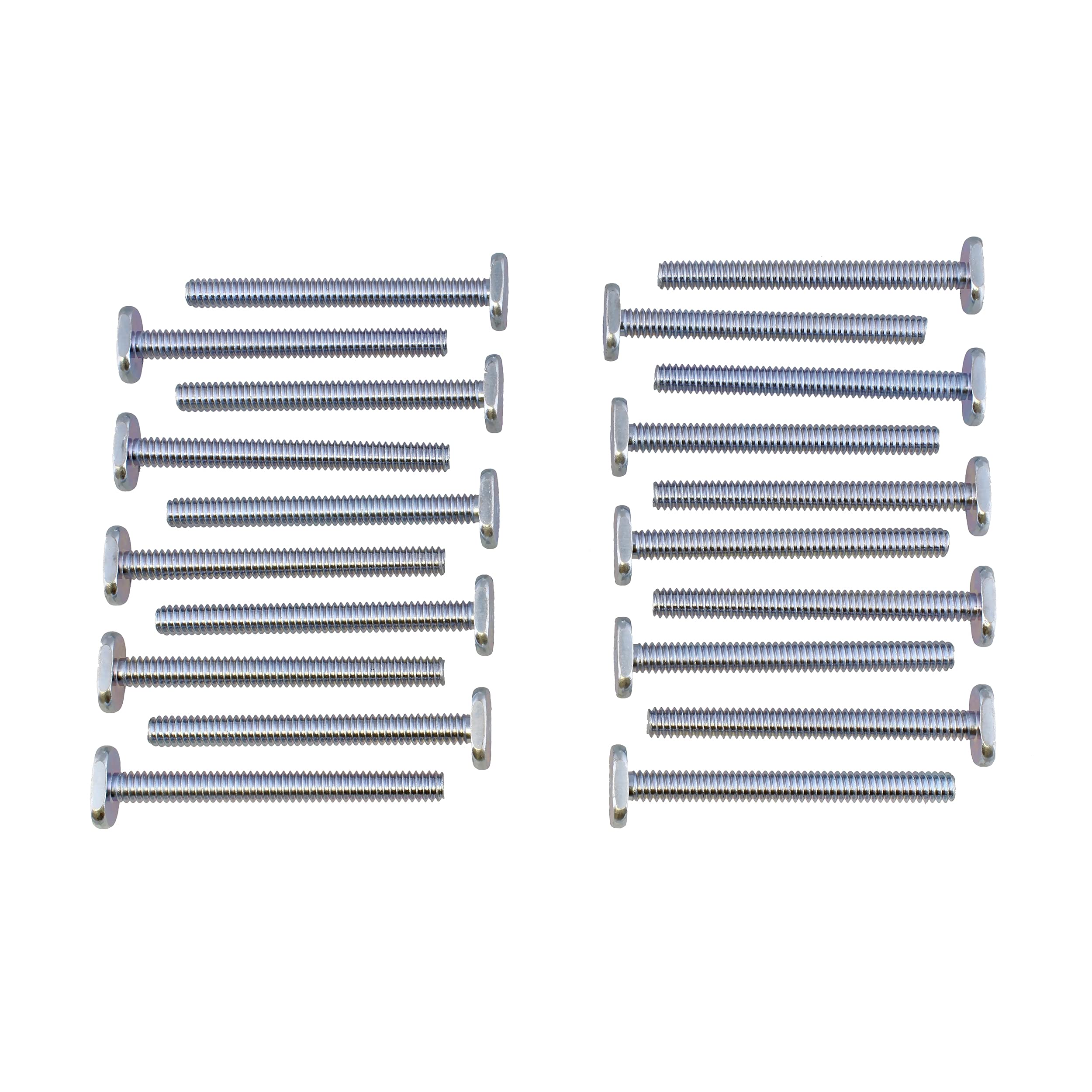 DCT Tee Bolt Set – 20 Pack 2-1/2in T Bolts for Woodworking, T Track Bolts Jig Bolts, 1/4in 20 Thread T Bolt