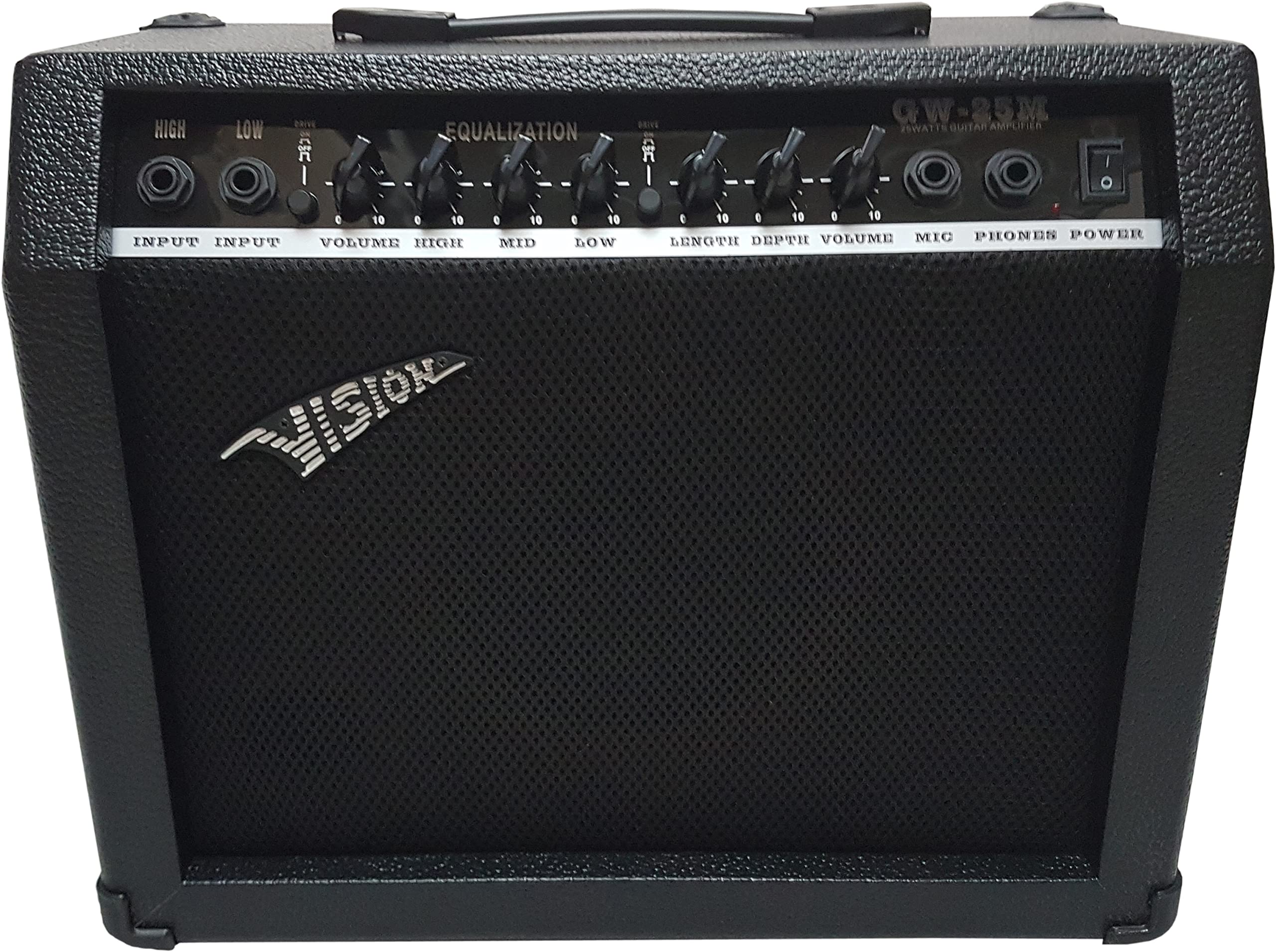 AMPLIFICATORE CHITARRA ELETTRICA DA 45 WATT - VISION MSA - CON INGRESSO MIKROFONE E OVERDRIVE