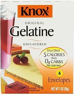 Knox Unflavored Gelatin, 4 Count (Pack of 12)