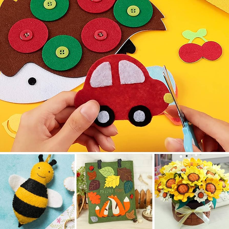 Feutre Imprimé 20x30cm - Lot De 23 Motifs Assortis | Loisir Créatif DIY Et Couture