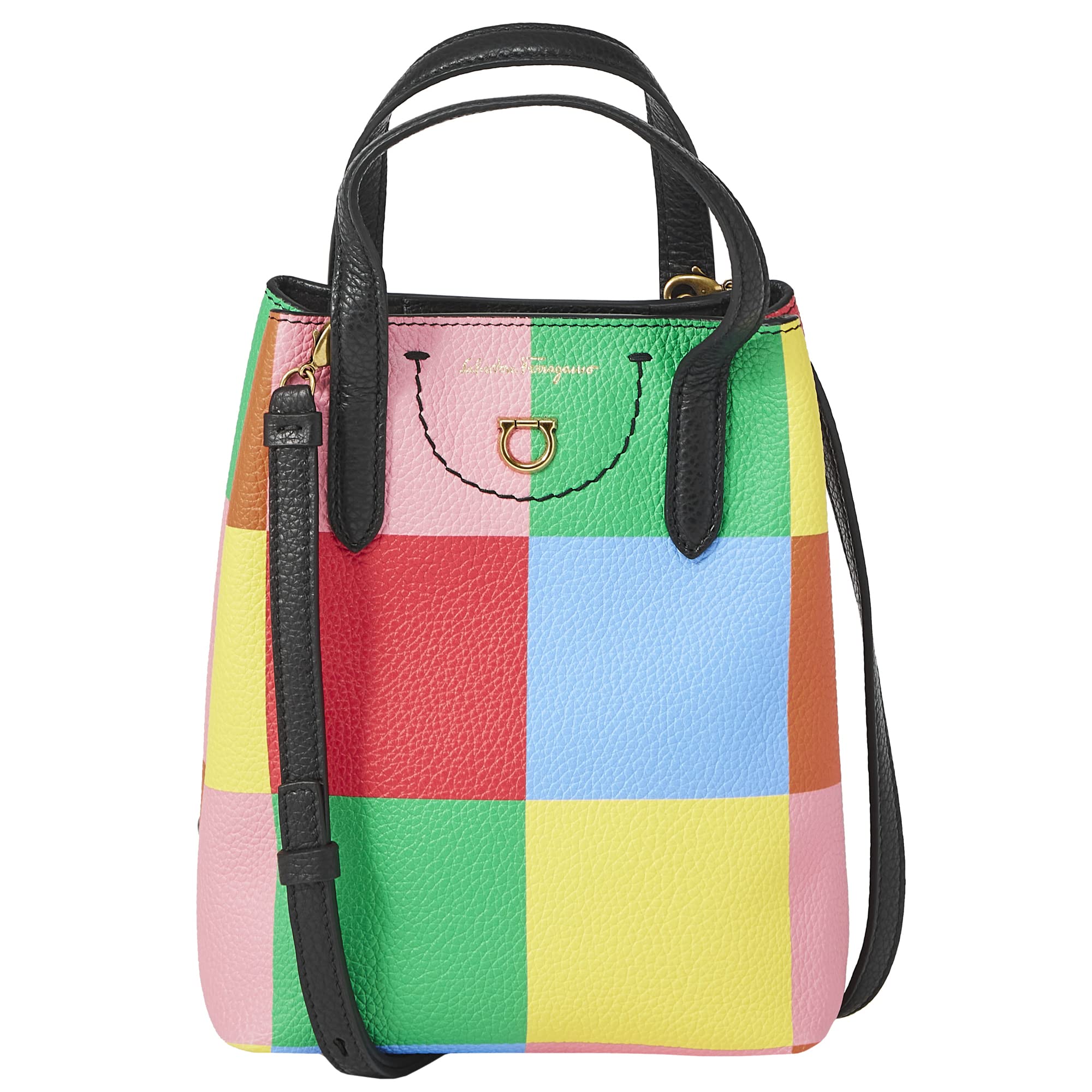 FERRAGAMO FERRAGAMO フェラガモ トートバッグ 220024 755471 ミニバッグ マルチカラー [並行輸入品]