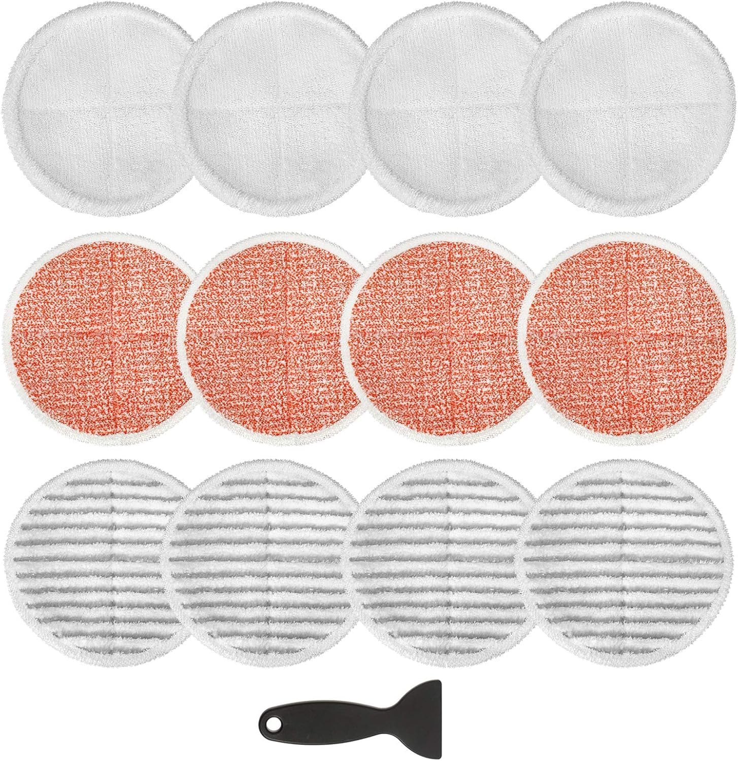 12 Pack 23159 Mop Pads Compatible with BissellSpinwave 20399 23157 23159 2039A 20393 2039T 2039W 20391 20395 2307 2315A Models Powered Hard Floor Mop, Compare to Part # 1611297 & 1611298