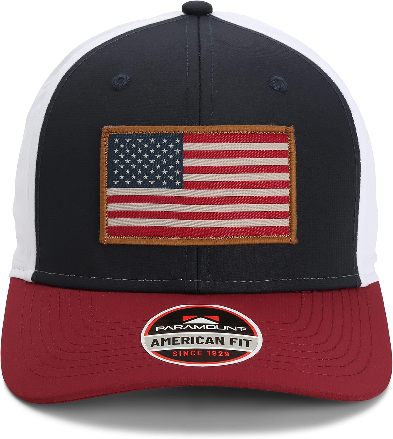 Paramount Outdoors American Flag Hats for Men Patriotic Americana Baseball Flag caps American Fit Comfort Snap Snapback