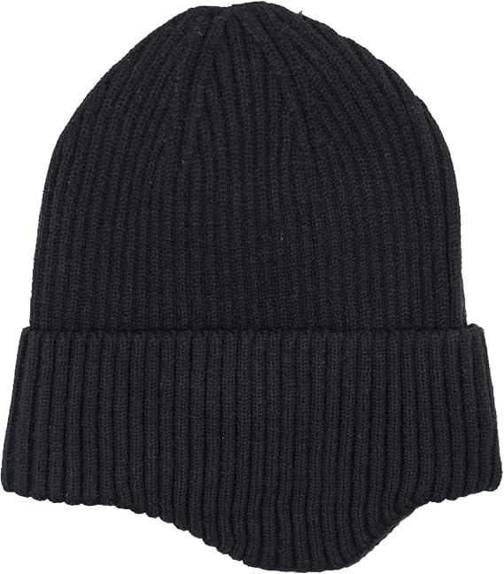 Connectyle Fleece Lined Beanie Hat for Men Women Warm Winter Hats with Earflaps Stretchy Ribbed Knit Skull Cap