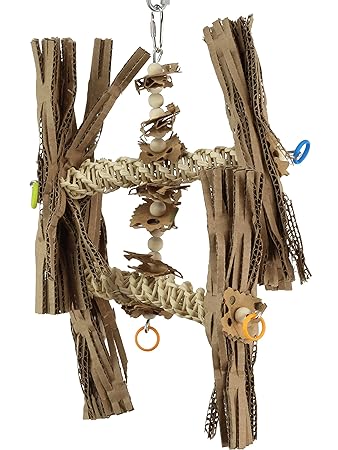 Bonka Bird Toys 1557 Duo Natural Helix Parrot Cockatiel Cockatoo Toy Cage Cages