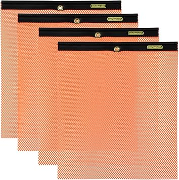 Oversize Warning Products - M-80 Warning Flag 18 x 18, Orange, 4-Pack