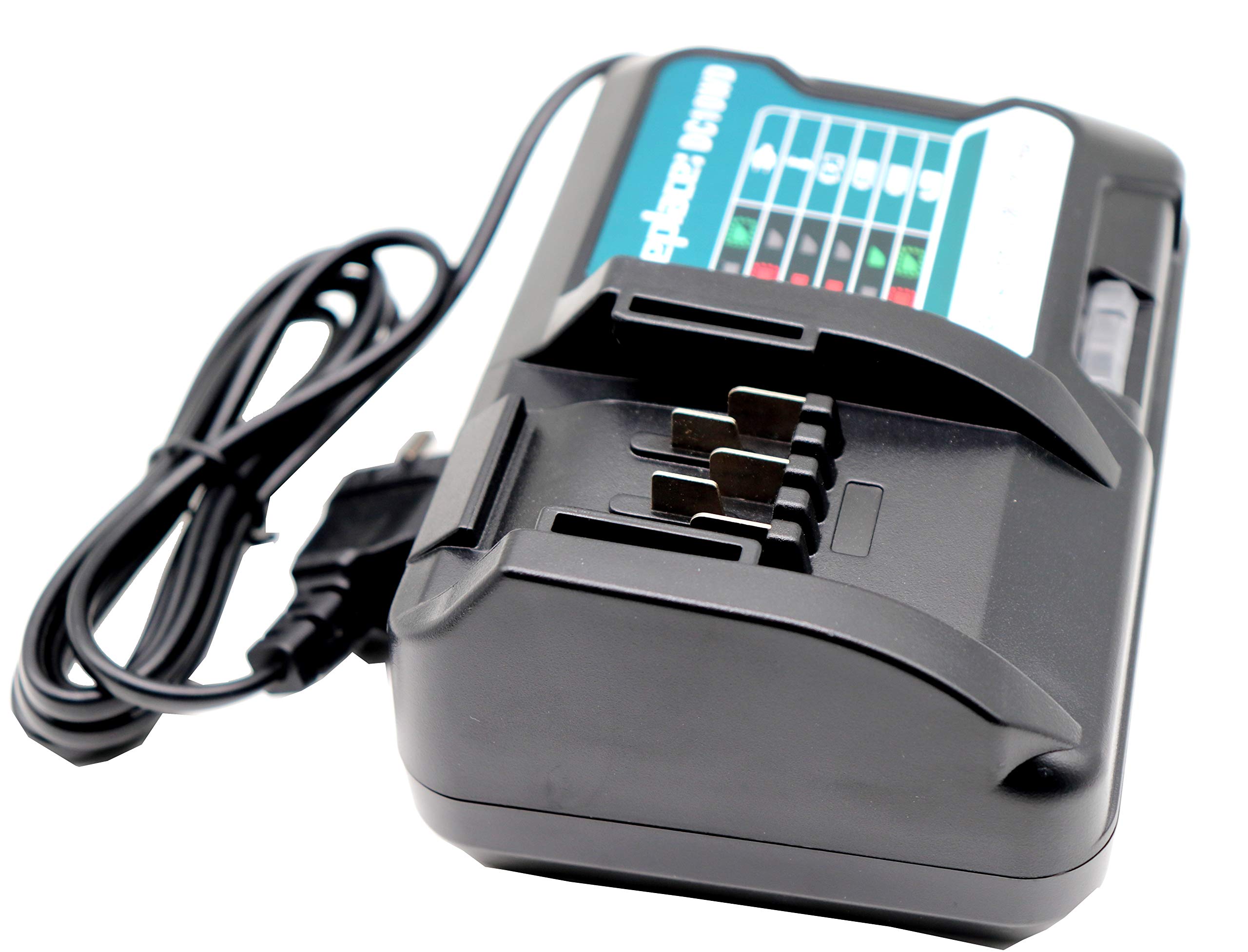 Cargador DC10WD DC10SB DC10WC, Compatible con Makita 12V/10.8V Cargador BL1015 BL1016 BL1021B 197396-9 BL1041B 197406-2 Batería