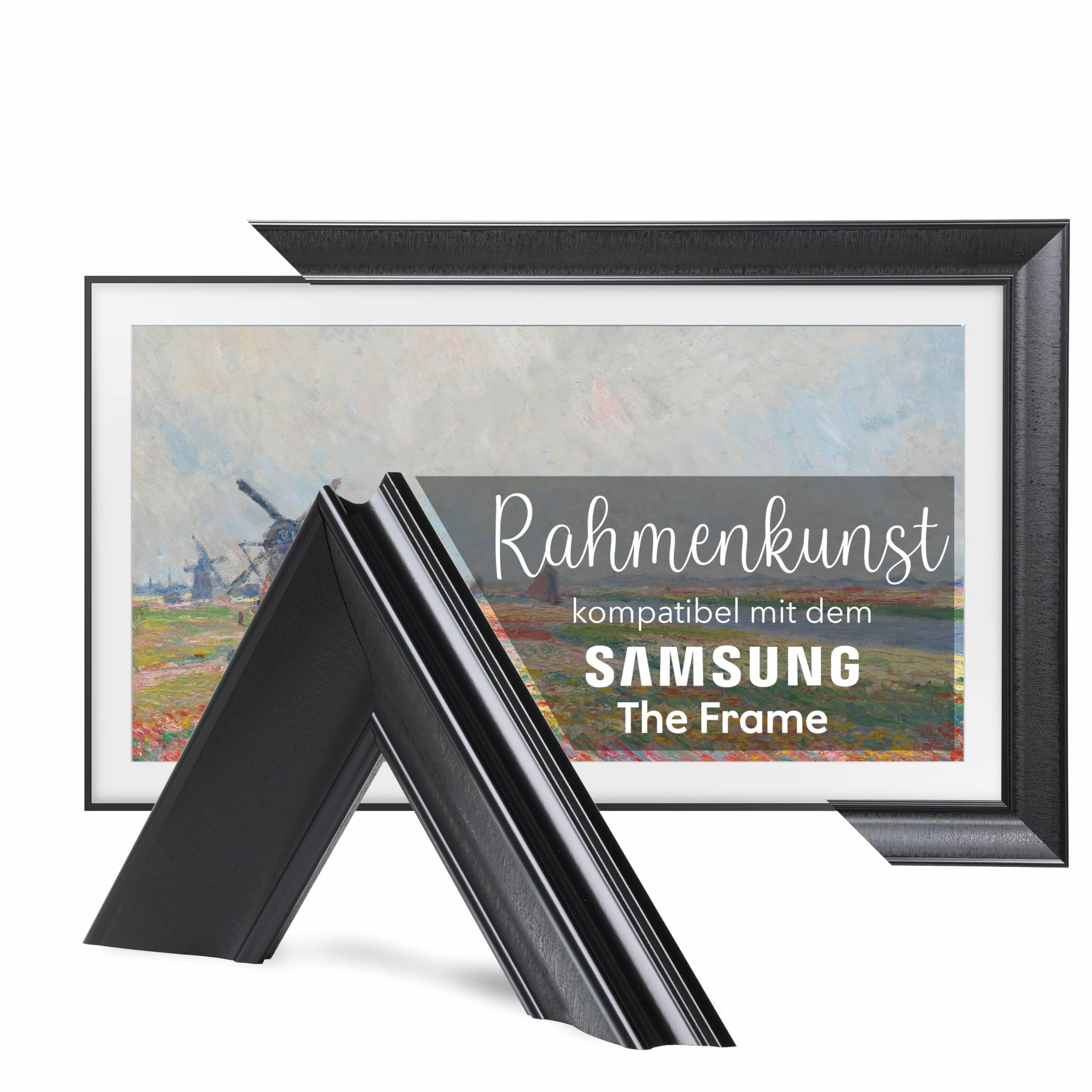 TV Guard TV-Rahmen für Samsung The Frame TV (43 Zoll, Schwarz, 2021)