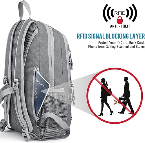 Miniatura 2 de G4Free Mini mochila de senderismo de 12L, mochila de senderismo pequeña mochila compacta al aire libre al aire libre para viajes ciclismo