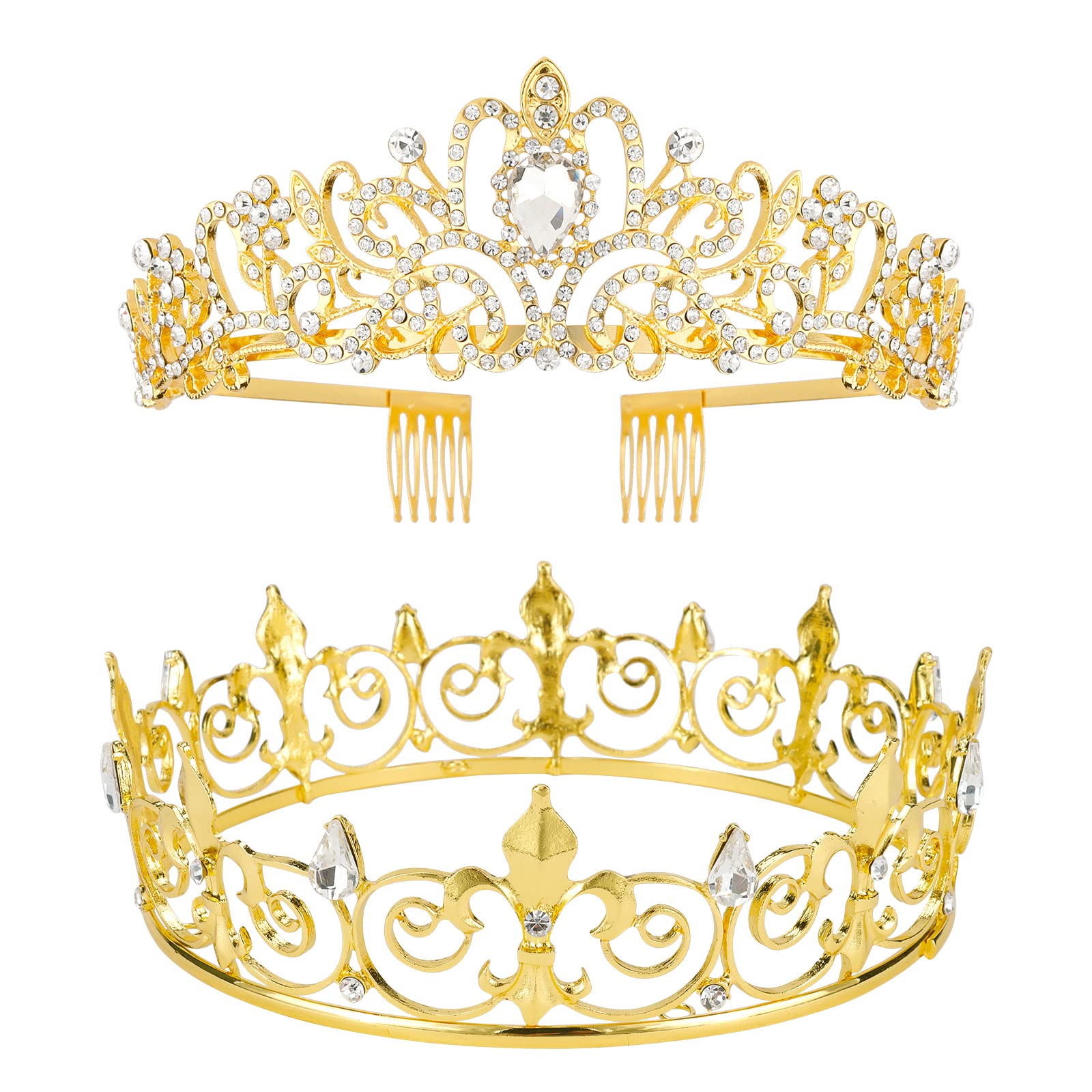 Gold Tiara Medieval Princess Crown VELSCRUNCrown For Men And Women Metal  King Crown And Princess Tiaras, image size:1600x1600