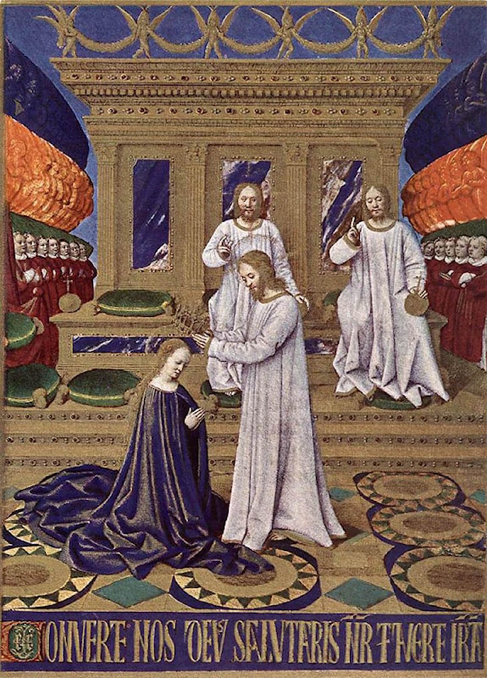 SERENDIPITP Aesthetic Poster Photo Wall Print Retro Picture The Coronation of the Virgin Jean Fouquet Modern Wall Artwork for Home Decor 60x90cm