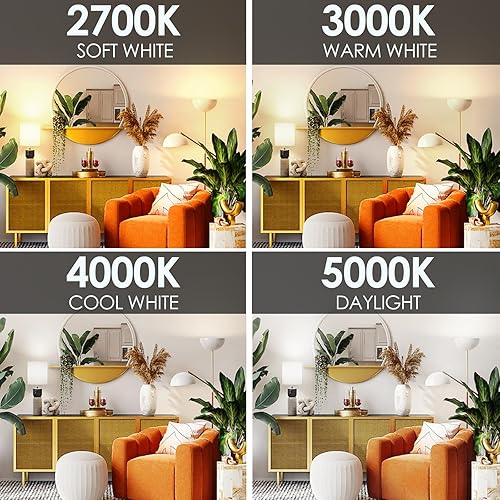 Miniatura 6 de E ENERGETIC LIGHTING Bombillas LED de 75 W, color blanco suave, 2700K 1200LM súper brillante, bombilla LED A19 no regulable, base estándar E26,