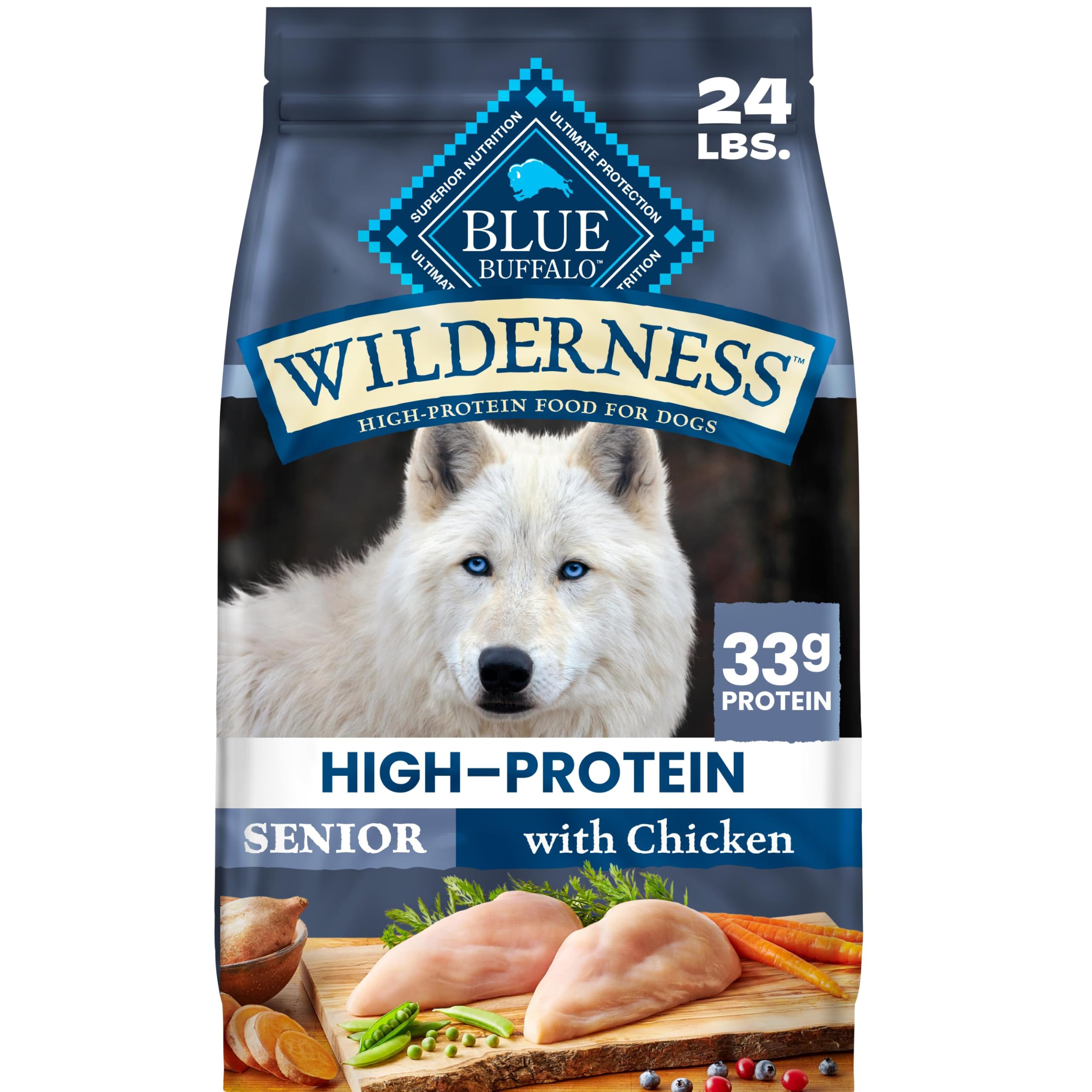 Blue Buffalo Wilderness Chicken Senior Dry Dog Food