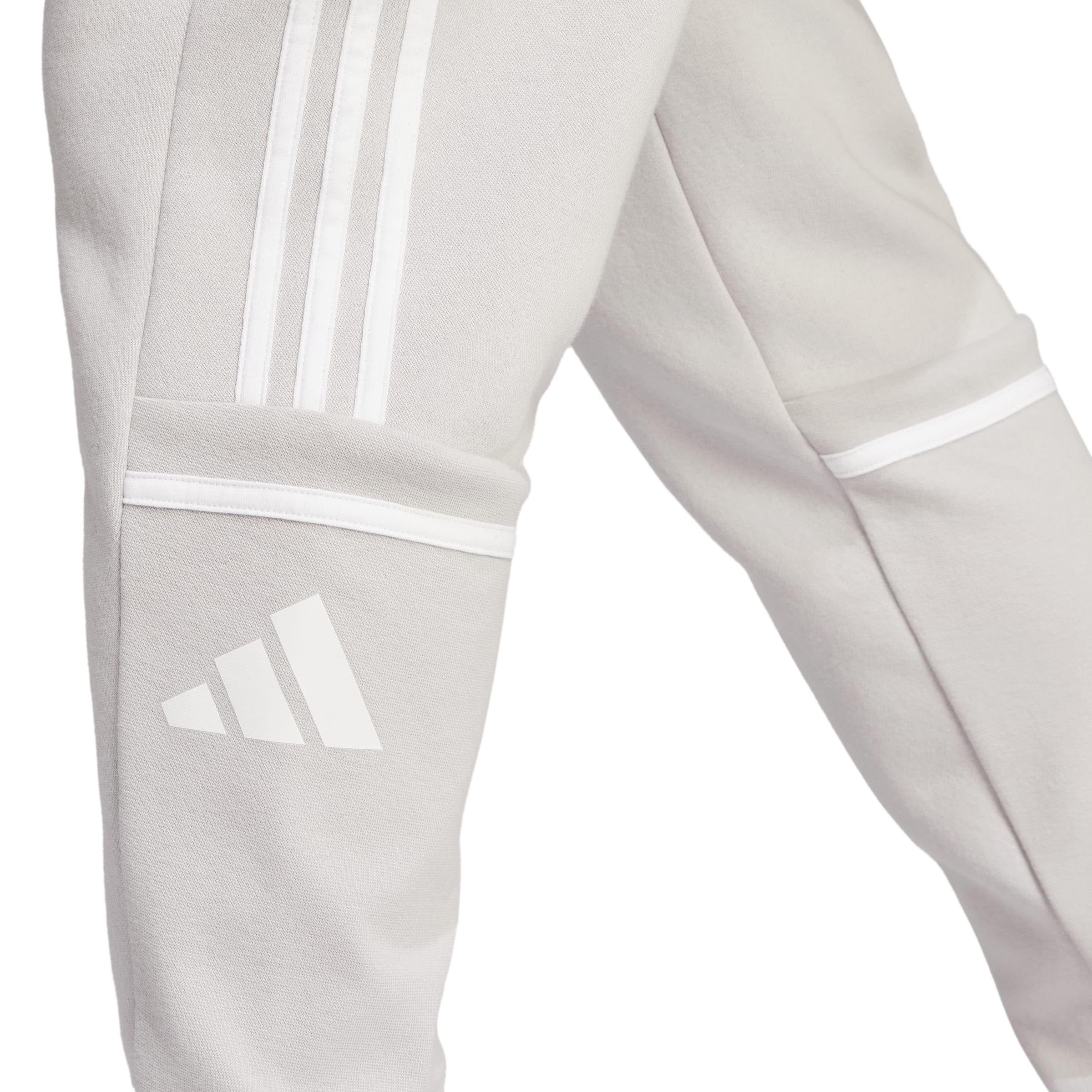 adidas Uomo Squadra25 Sweat Pants, Team Light Grey/White, M