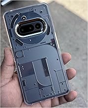 Transparent Slim-Fit Soft Back Case for Nothing Phone 3a 5g | Cyber Design | Metallic Camera Ring | 360 Degree Protection | Silicon Shockproof Cover