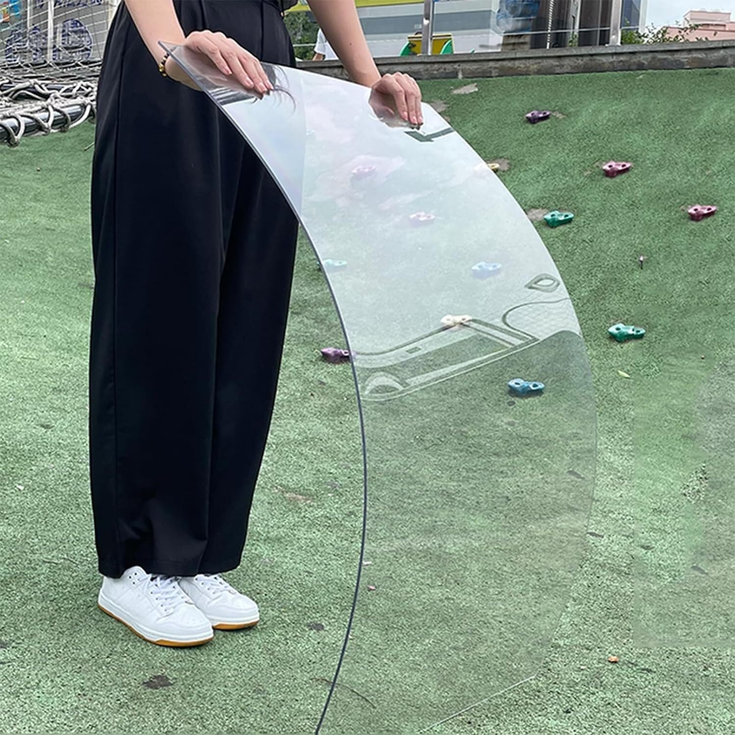 Feuille de plastique acrylique transparente polycarbonate 1.22X6m pour auvent extérieur