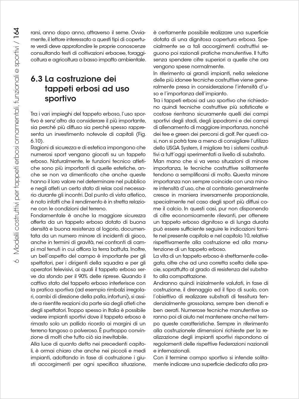 Tappeti erbosi. Costruzione e manutenzione