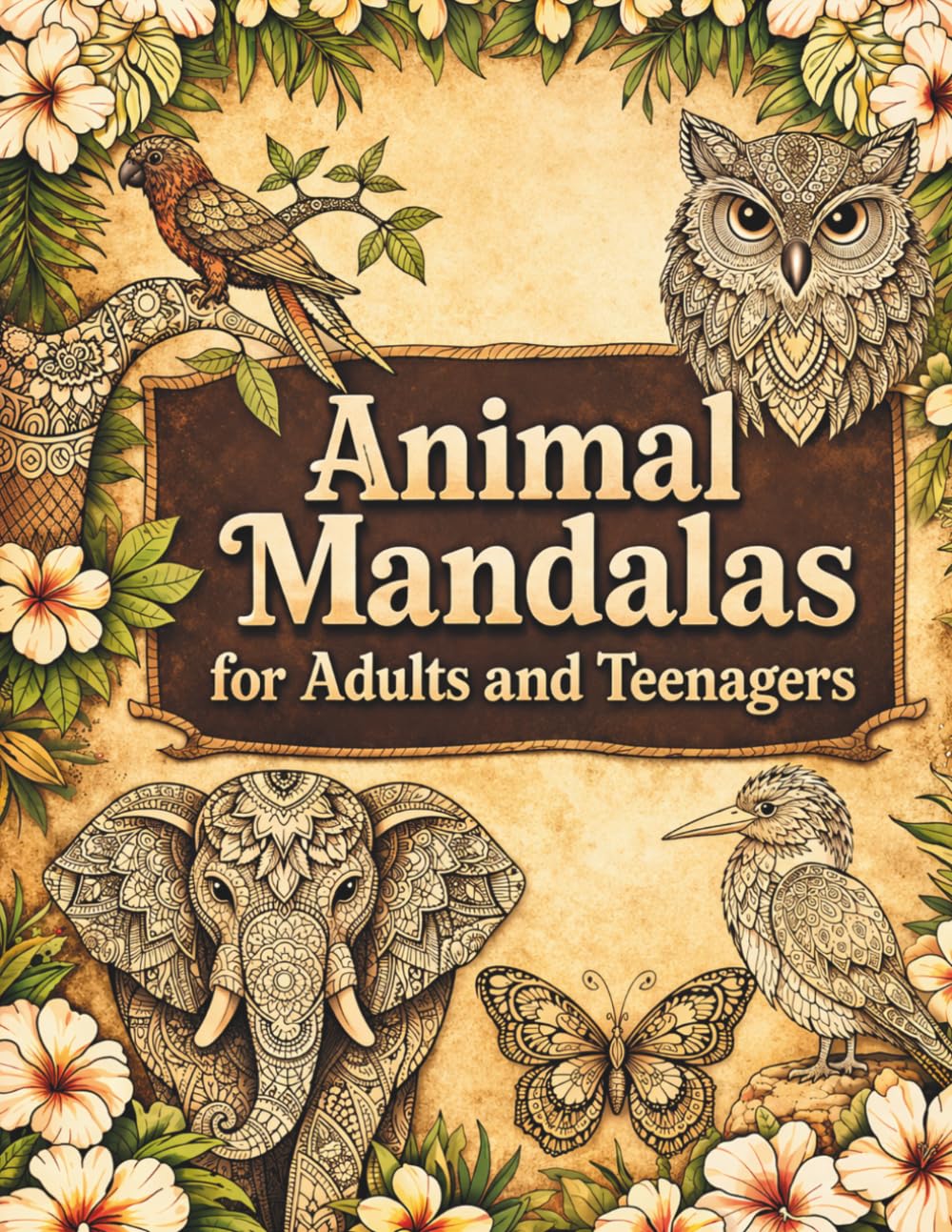 Animal Mandalas for Adults and Teenagers: A therapeutic journey through art and mindfulness