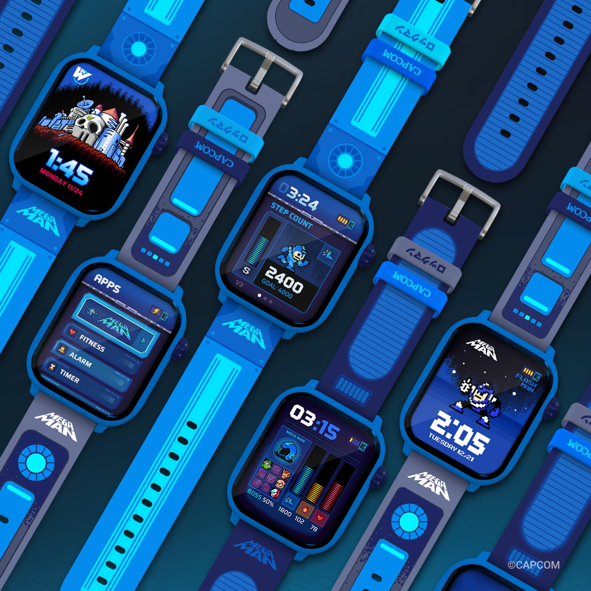 Amazon.com: My Play Watch Mega Man Retro Gaming Smartwatch, Built