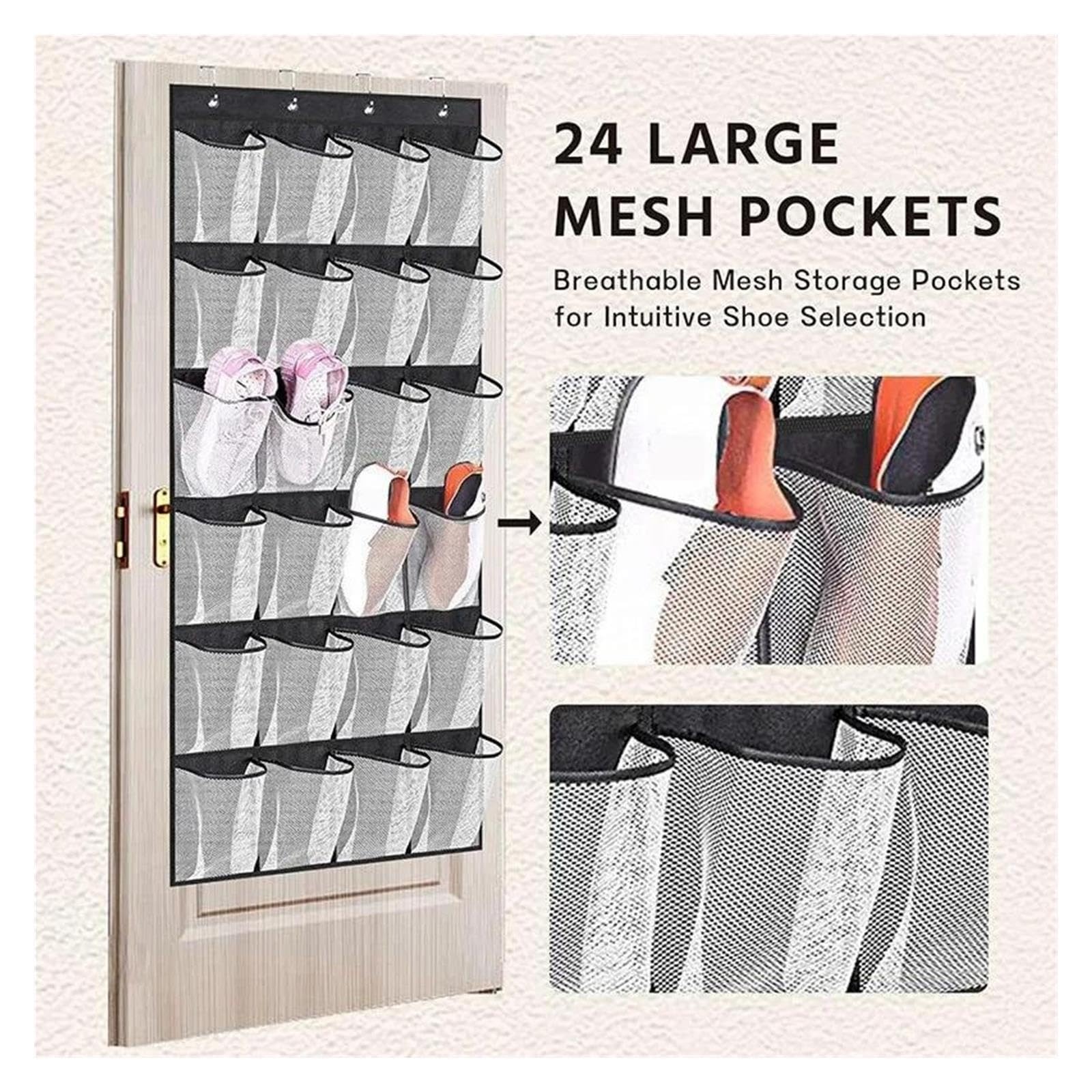 Organizador de zapatos for colgar en la puerta montaje pared