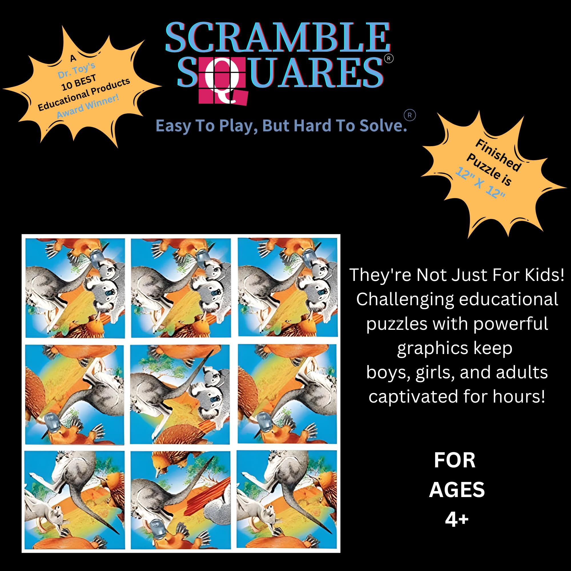 Amazon.com: B Dazzle Australian Wildlife Scramble Squares 9 Piece