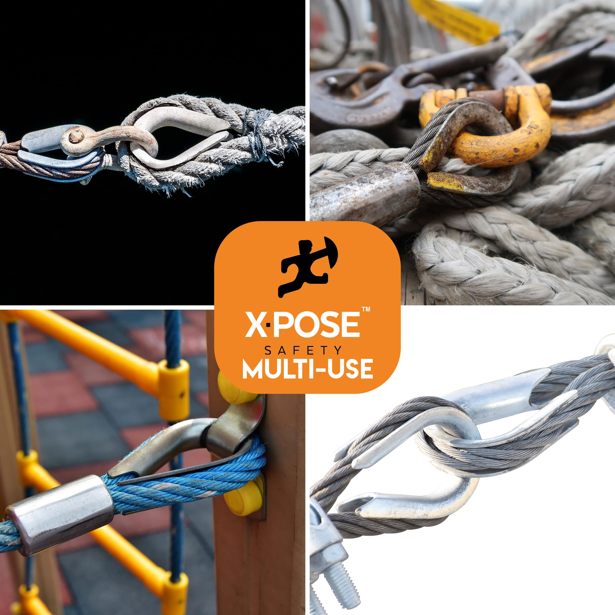 Snapklik.com : Galvanized Steel Thimbles For Wire Rope - 3/32 Inch ...