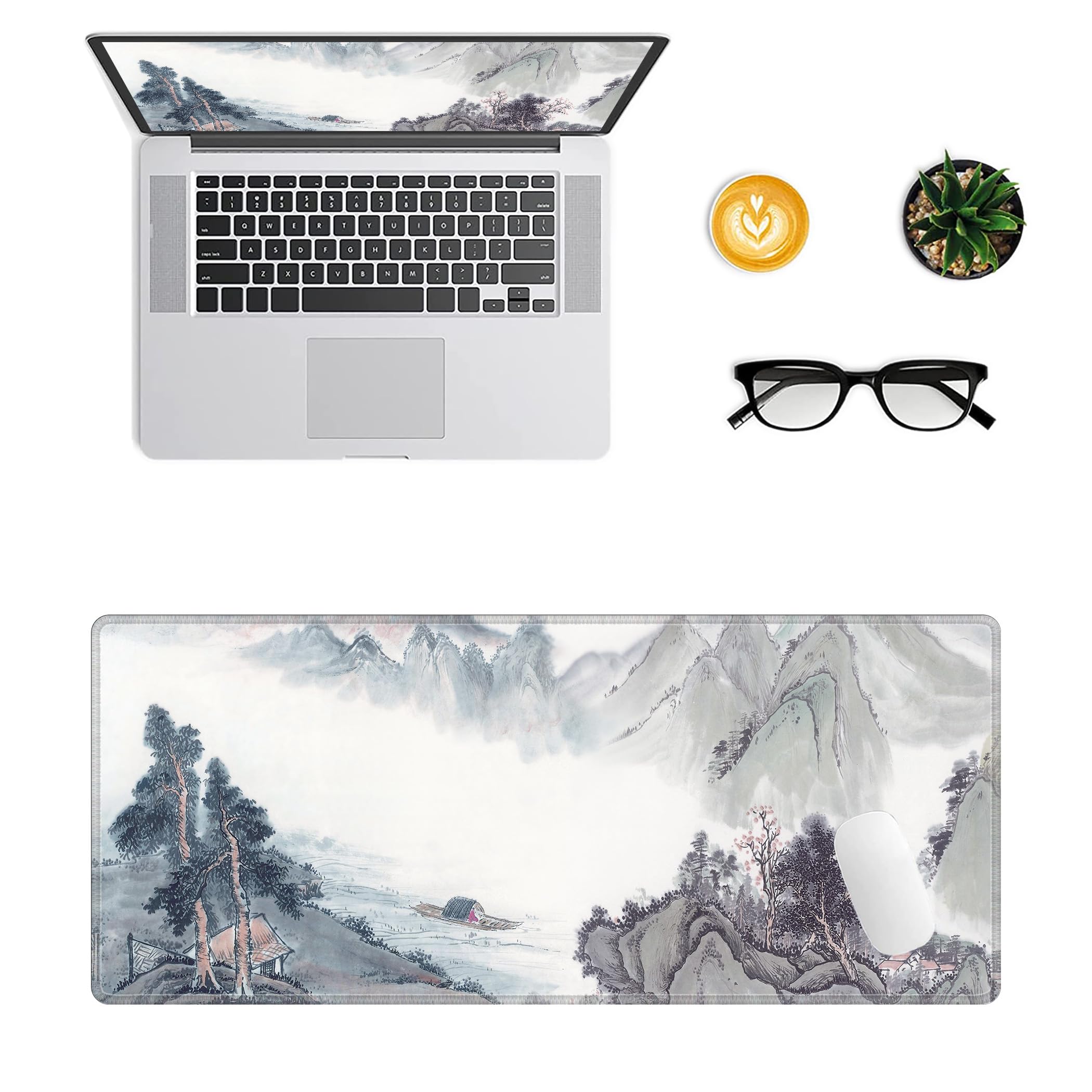 LL-COEUR XXL Paesaggio Tappetino per Mouse Pad Gaming Computer Scrivania Desk Mat (700 x 300 x 3 mm, Paesaggio 1)
