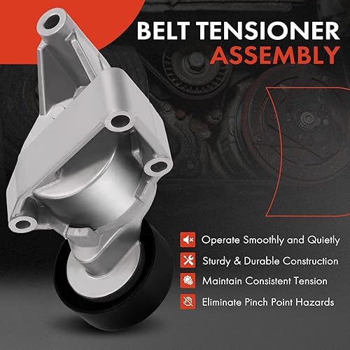 Miniatura 2 de A-Premium Conjunto tensor de correa con polea compatible con Nissan Frontier 2005-2019, NP300 09-10 y Suzuki Equator 2009-2010, 2.5L, Reemplazo#