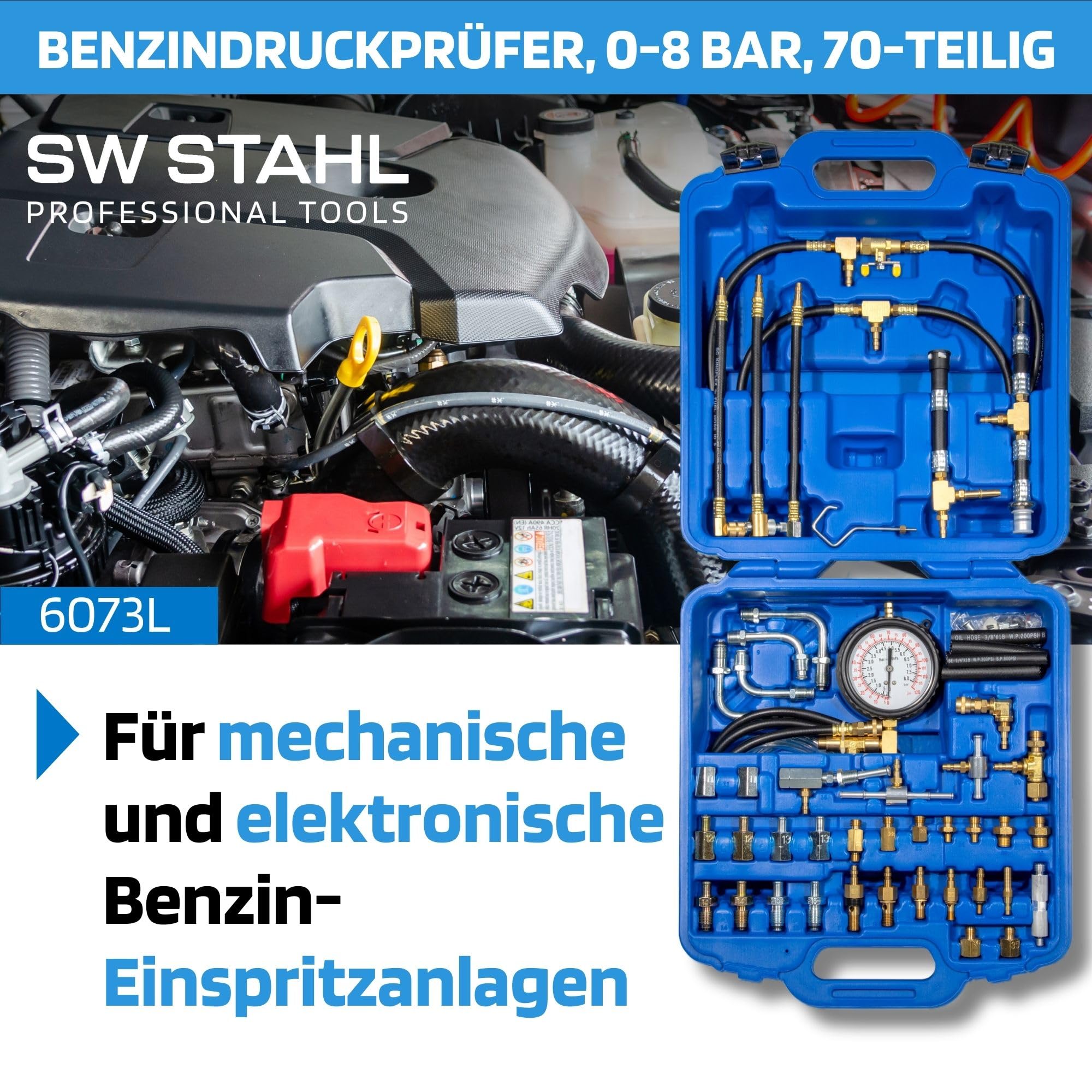 JOIEYOU Kompressionsprüfer Kompressionstester Auto Motorrad Motor