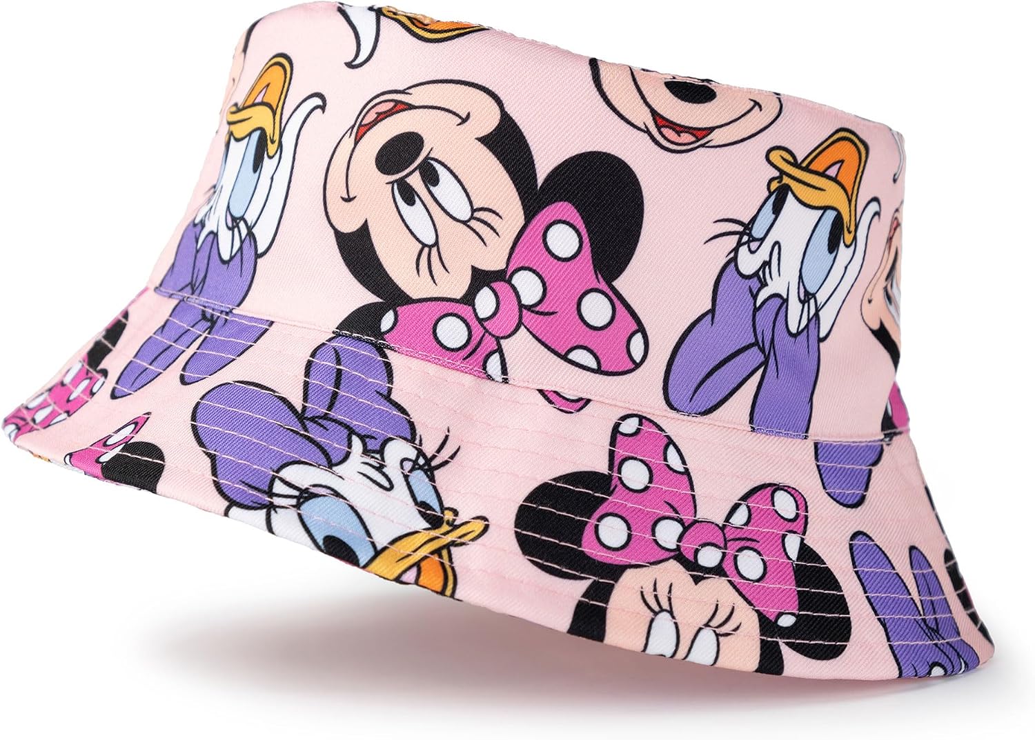 Disney Minnie Mouse Girls Pink Hat & Cap Set | Lightweight Character Hats | Sun Protection