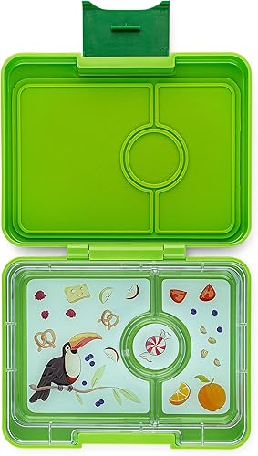 Miniatura 1 de Yumbox Lonchera Bento a prueba de fugas con 3 compartimentos (verde lima)