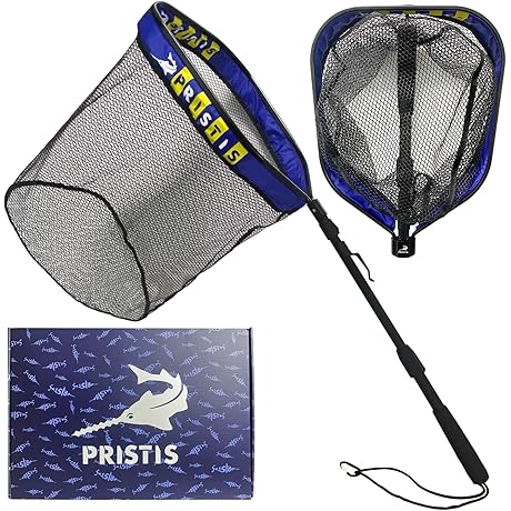 Telescoping Fishing Net - Extendable Dip Net for Versatile Freshwater/Saltwater Fishing