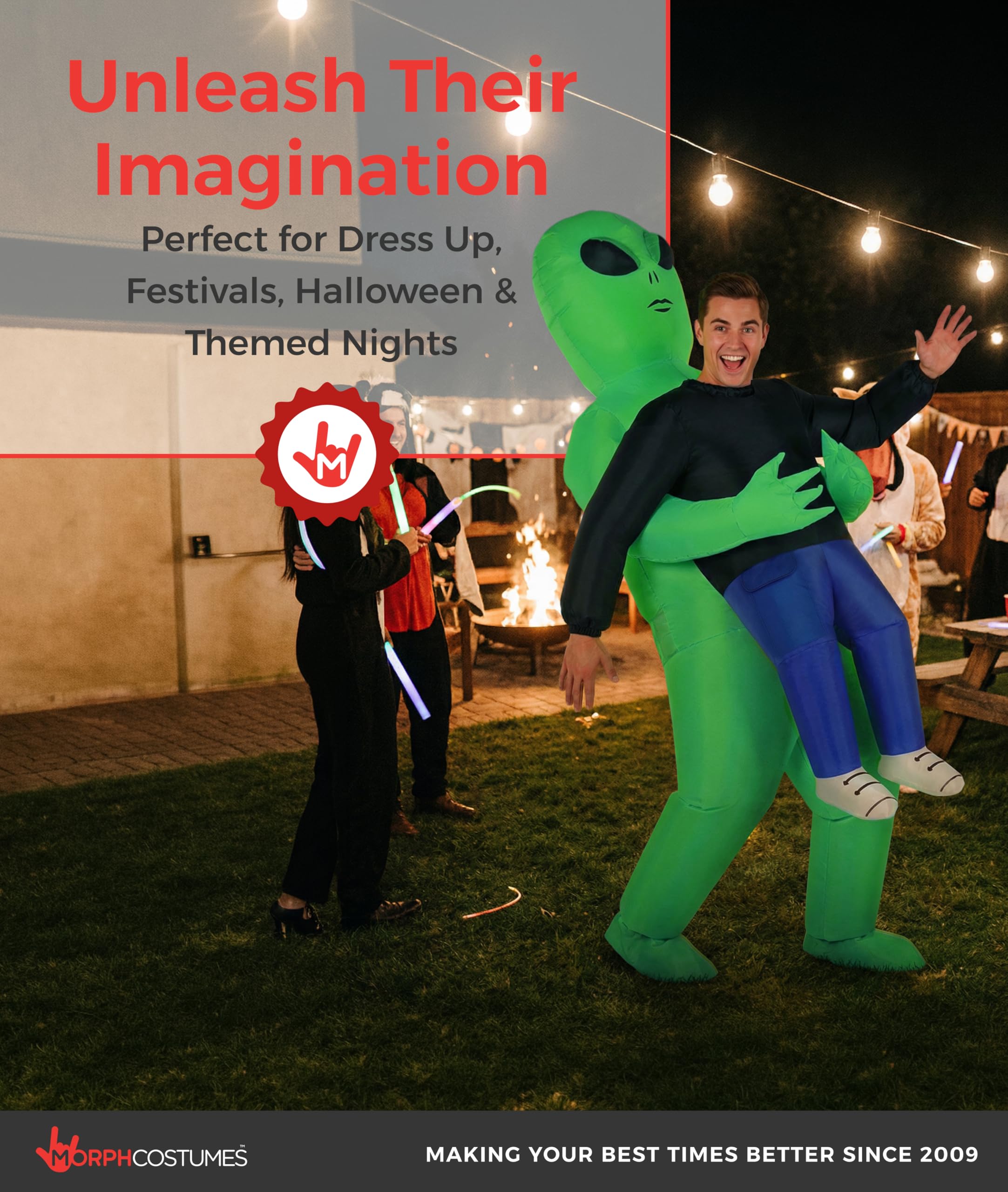 Morph Costume gonflable Alien, Costume gonflable d’extraterrestre pour adulte, Costumes d’extraterrestres pour adultes, Costumes gonflables pour adultes