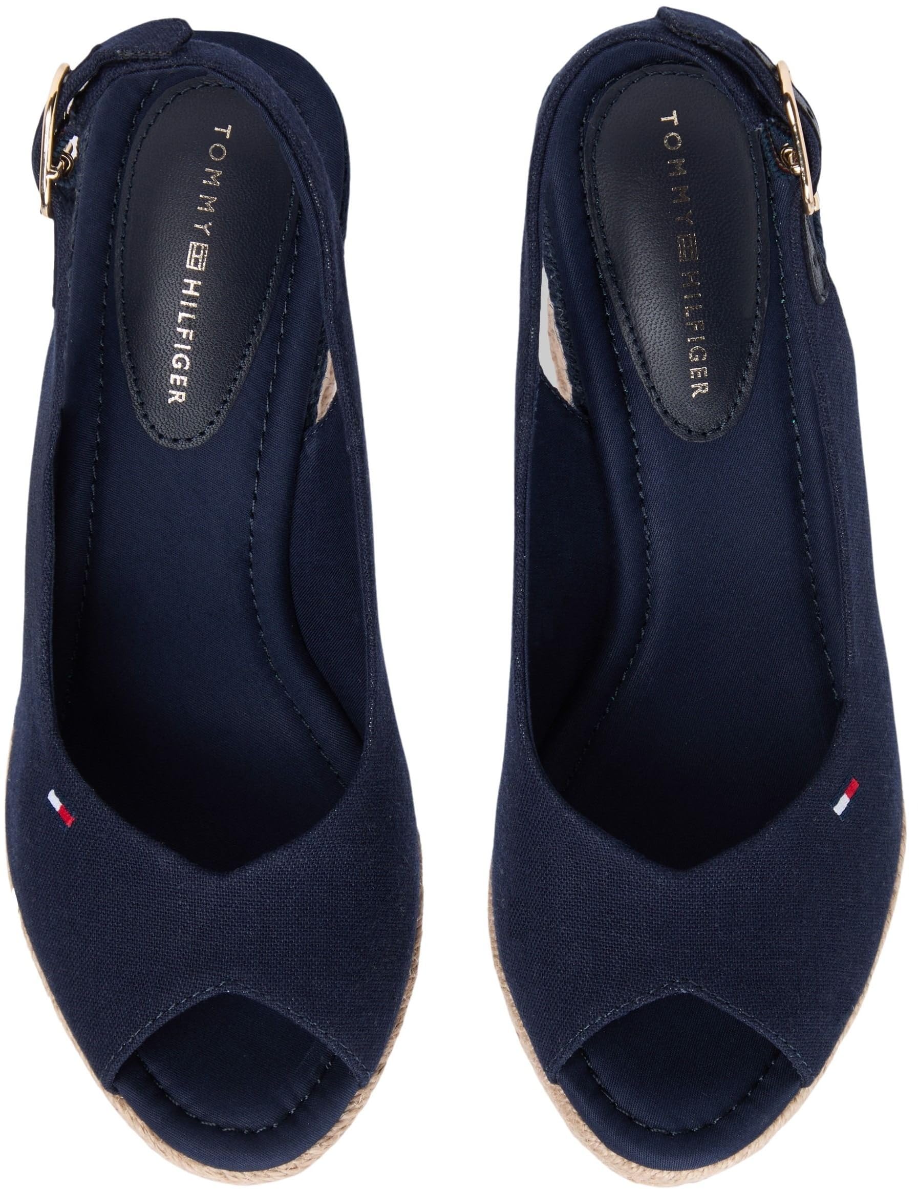 Tommy Hilfiger Flag High Wedge Espad Slingback Fw0fw09343 Espadrillas ZeppaDonna