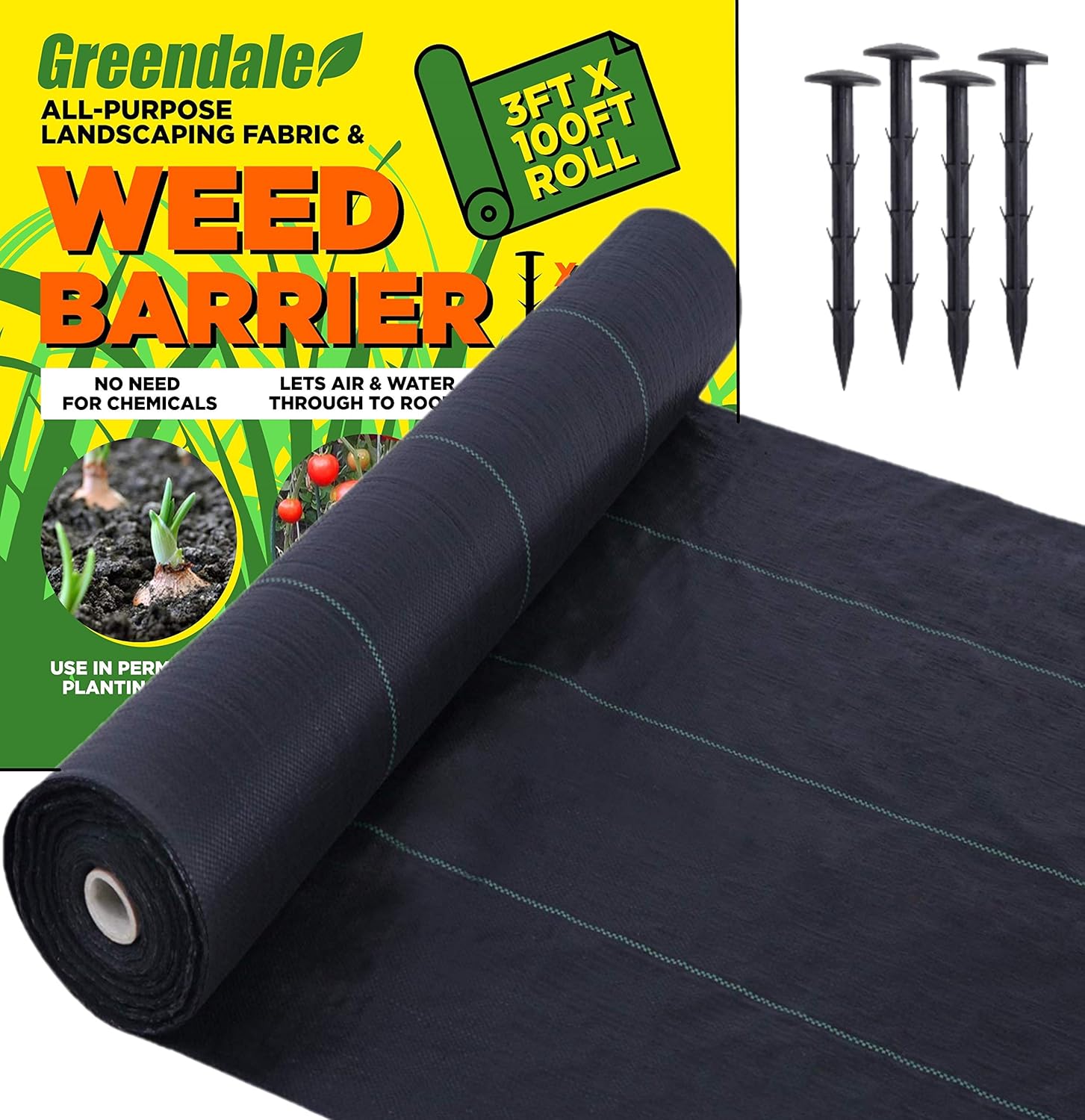 Greendale 3ft x 100ft of Heavy Duty (5.4oz), Premium Quality