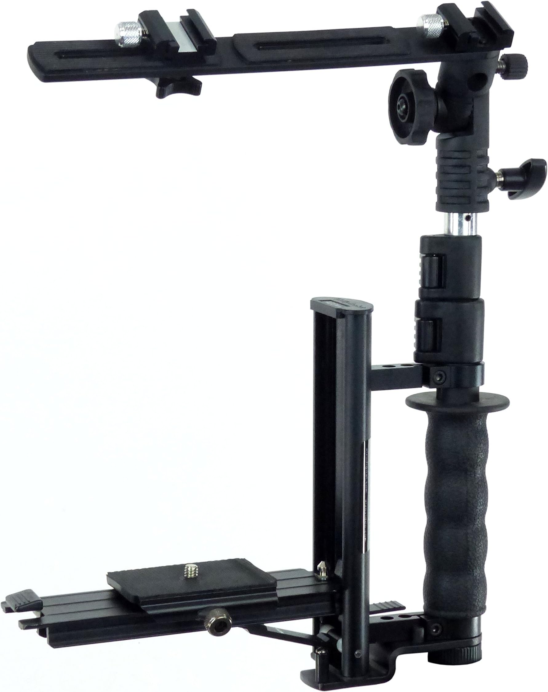 Alzo Camera Bracket Flip Flash with Tilting Flash Umbrella Mount H-Bar (Black)