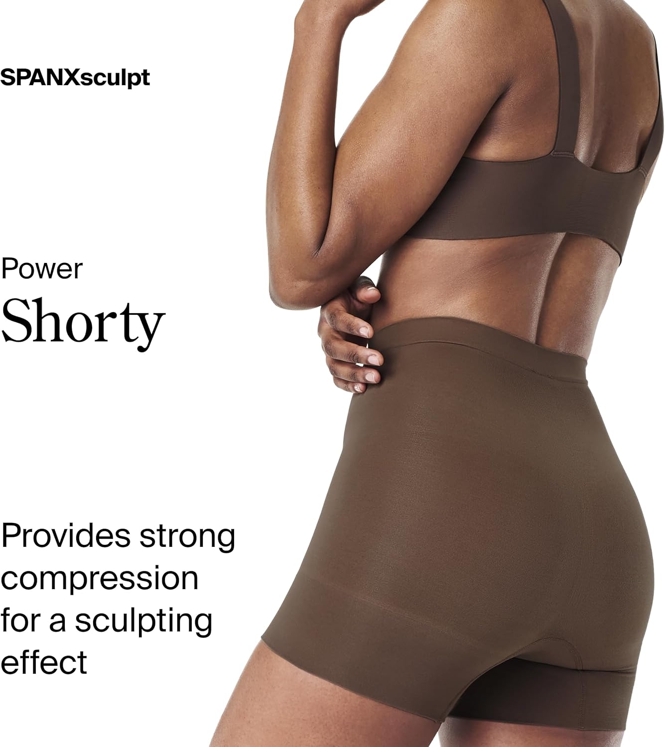 SPANX SPANXsculpt Power Series Boyshort - For All Hemline Lengths - Lightweight Core Control Shapewear - Dig-Free Waistband - Image 2