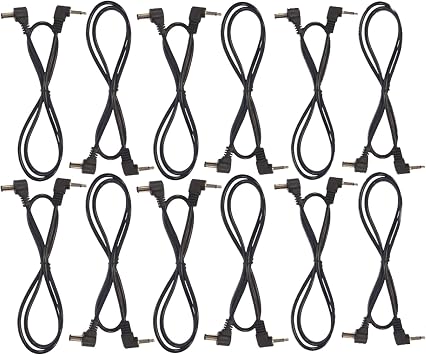 12 Pack Effects Pedal Power Cables for use with SKB PS-55 Stage Five Pedalboard