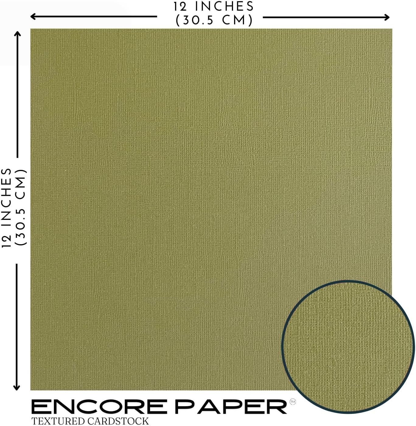 Thyme—12x12 Textured Cardstock | 80lb Textured Green Scrapbook Paper | Premium Cardstock for Cricut Cutting | 25 Sheets