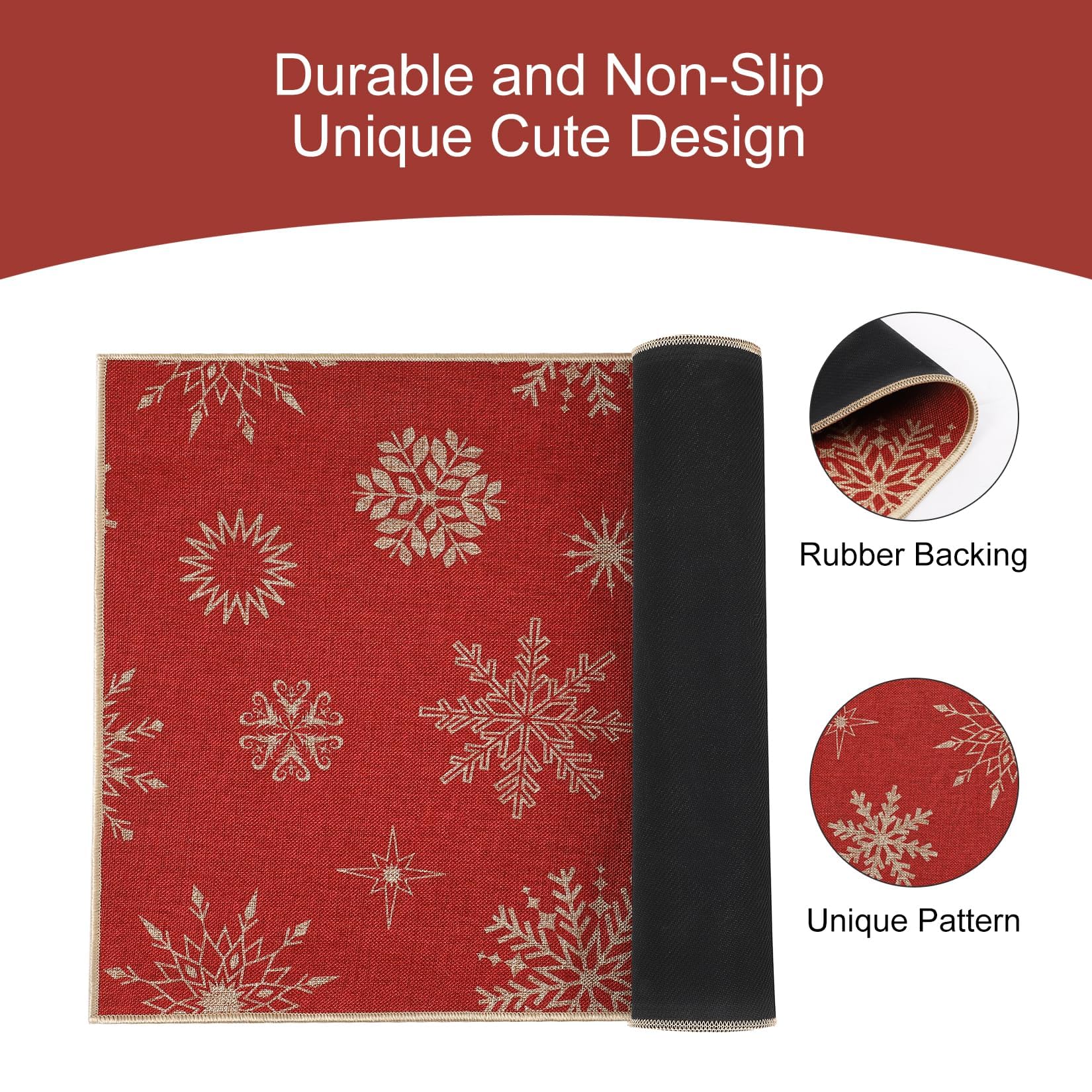 Zstar Felpudo Navideño Decorativo Antideslizante – 40x60cm