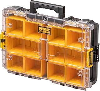 DEWALT DS100 TOUGHSYSTEM 2.0 Toolbox with Clear Lid, Yellow