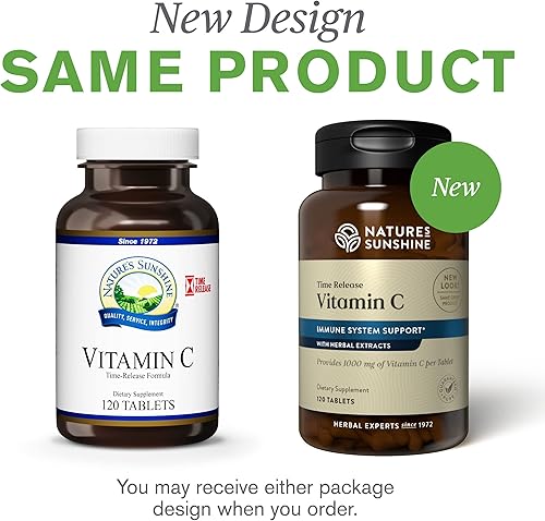 Miniatura 7 de Natures Sunshine Vitamina C Liberación temporal, 1000 mg, 120 tabletas  Apoya el sistema inmunológico y apaga los radicales libres peligrosos