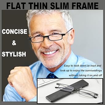 Compact Folding Reading Glasses Thin TR90