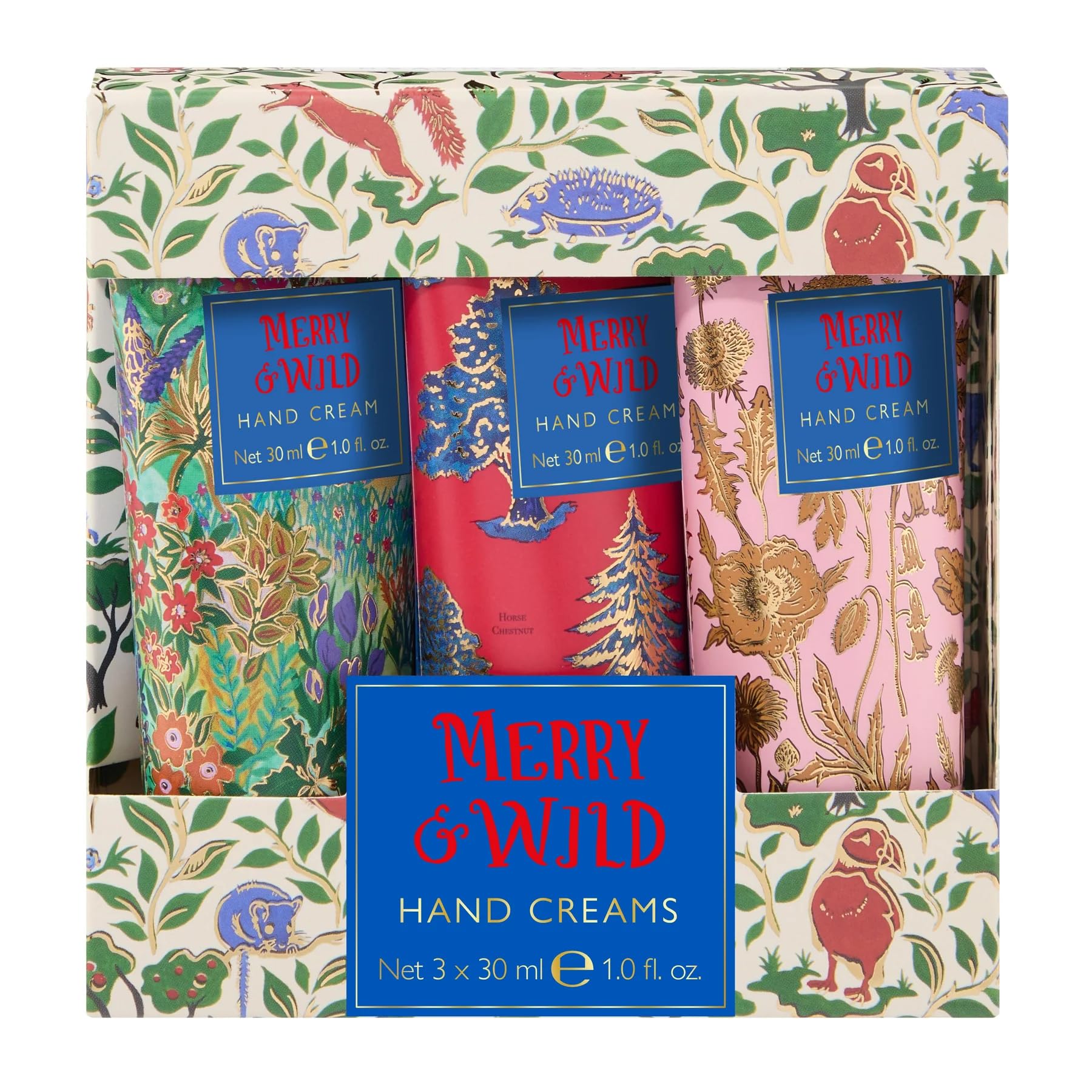 Heathcote & Ivory Merry & Wild Holiday Hand Cream Trio 30ml Each