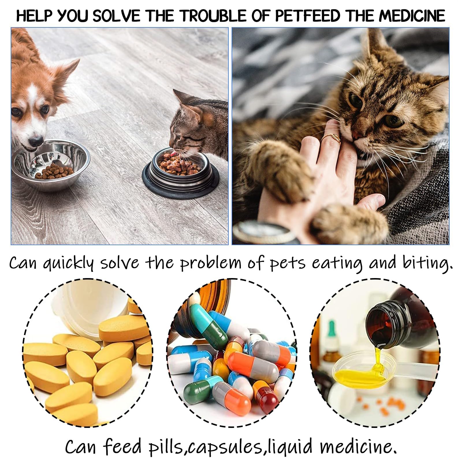 Dispenser Pillole Per Animali - Siringa Con Punta Silicone Morbida, Sicuro Per Gatti E Cani - Foto 9