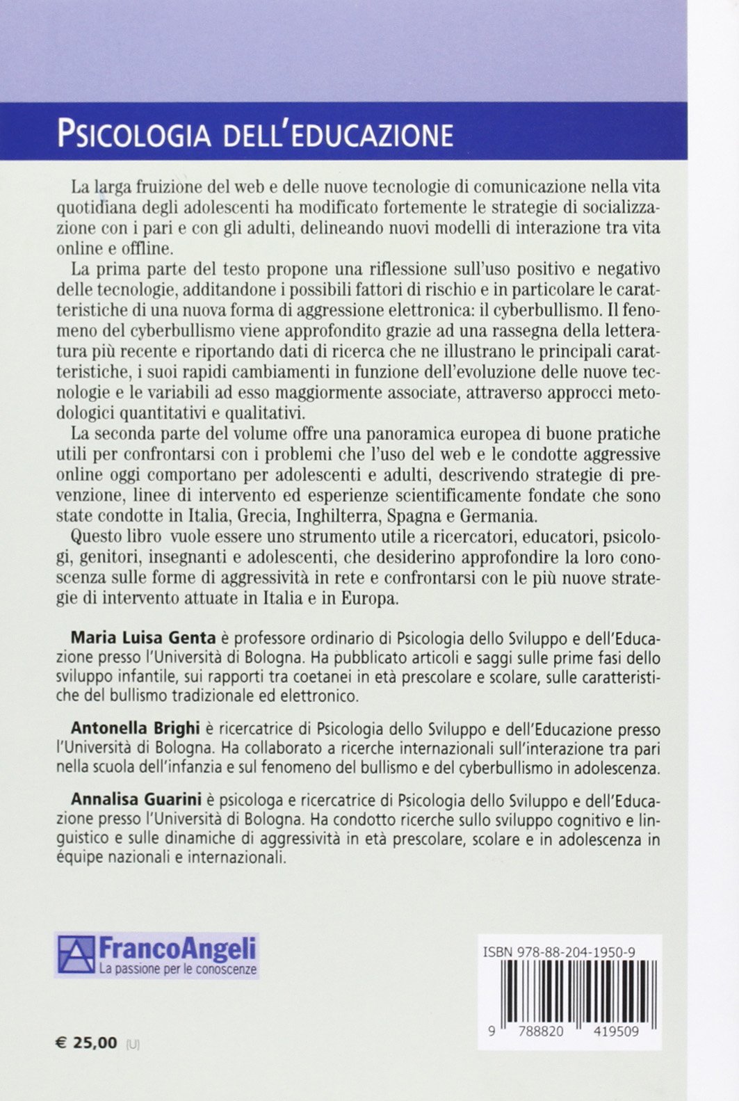 Cyberbullismo. Ricerche e strategie di intervento
