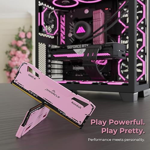 Miniatura 6 de Timetec Pinnacle Konduit Kit de 32 GB (2 x 16 GB) DDR4 3200 MHz PC4-25600 CL16-18-18-38 XMP2.0 Overclocking 1.35V Compatible con AMD e Intel Desktop