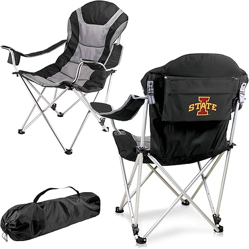 Miniatura 55 de Picnic TIME NCAA Arkansas Razorbacks Reclining Camp Chair - Beach Chair for Adults - Sports Chair with Carry Bag Azul marino con detalles
